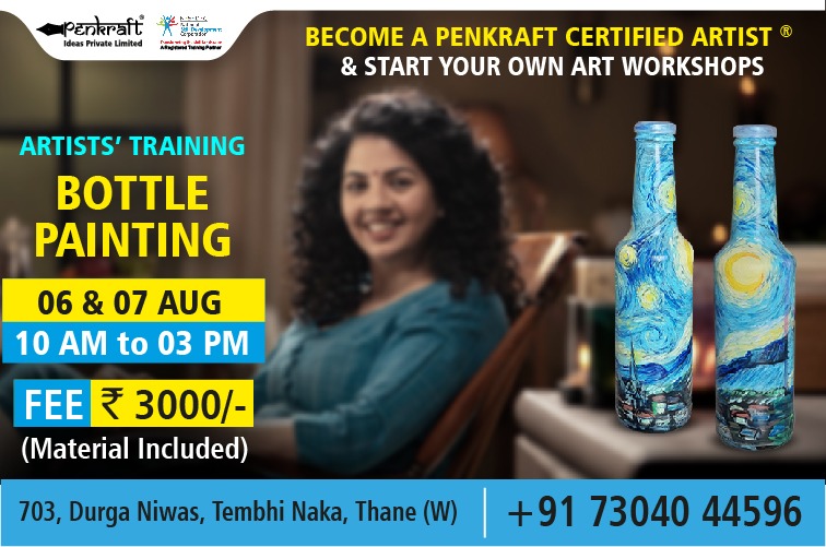 Become a Penkraft Certified Artist For Bottle Painting 